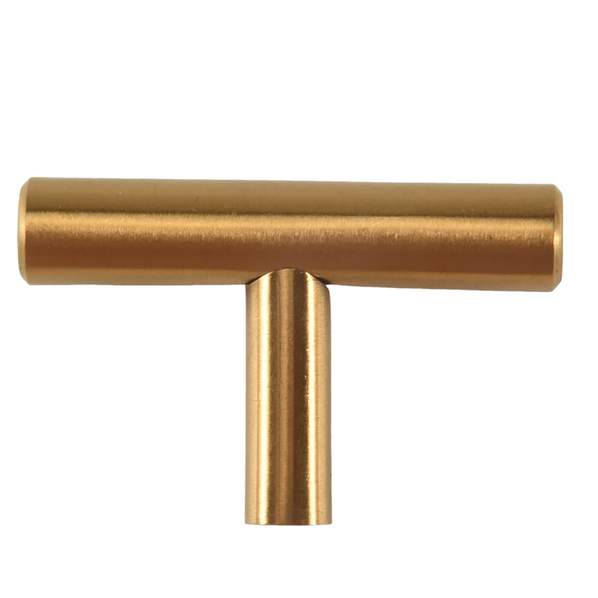 

ABYA 50mm Long Single Hole Cabinet Knobs and Pulls Door Cupboards Drawers Bedroom Furniture Handles Brushed ,20 Pack,Gold