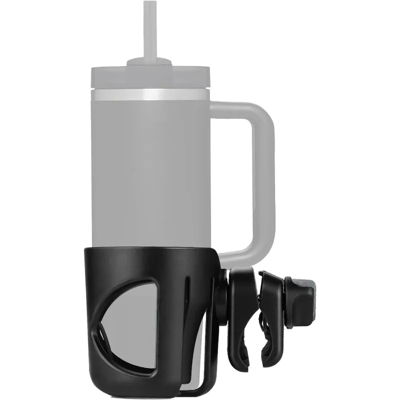 Digital Nc Stroll-n-Sip Black Cup Holder for Stanley Quencher (30 & 40 Oz) & IceFlow (20 & 30 Oz) Strollers