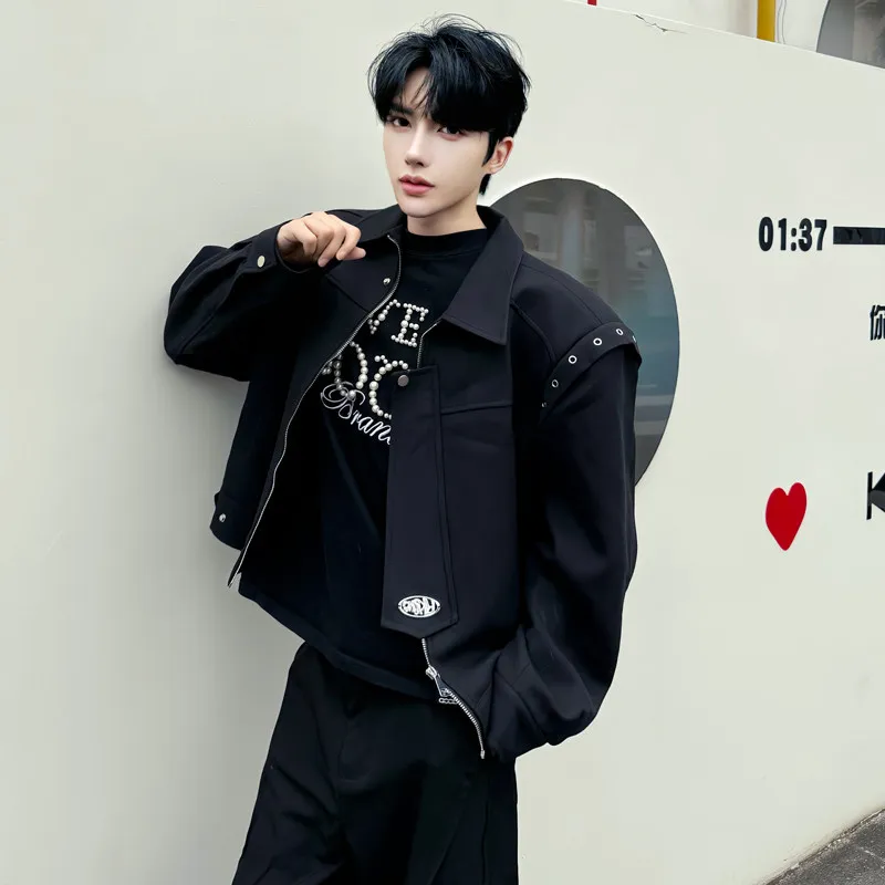 

Casual Pilot Jaet Men's Women's ort Version Metal Decorations Stand Fit American Sle Polyester Fiber Zipper Closure