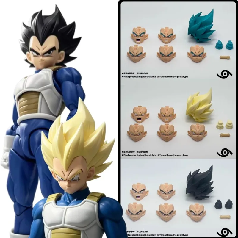 

Dragon Ball SHF Vegeta Customized Head Sculpt, Compatible with Body 2.0, 3.0, Damo Vegeta Accessory Pack