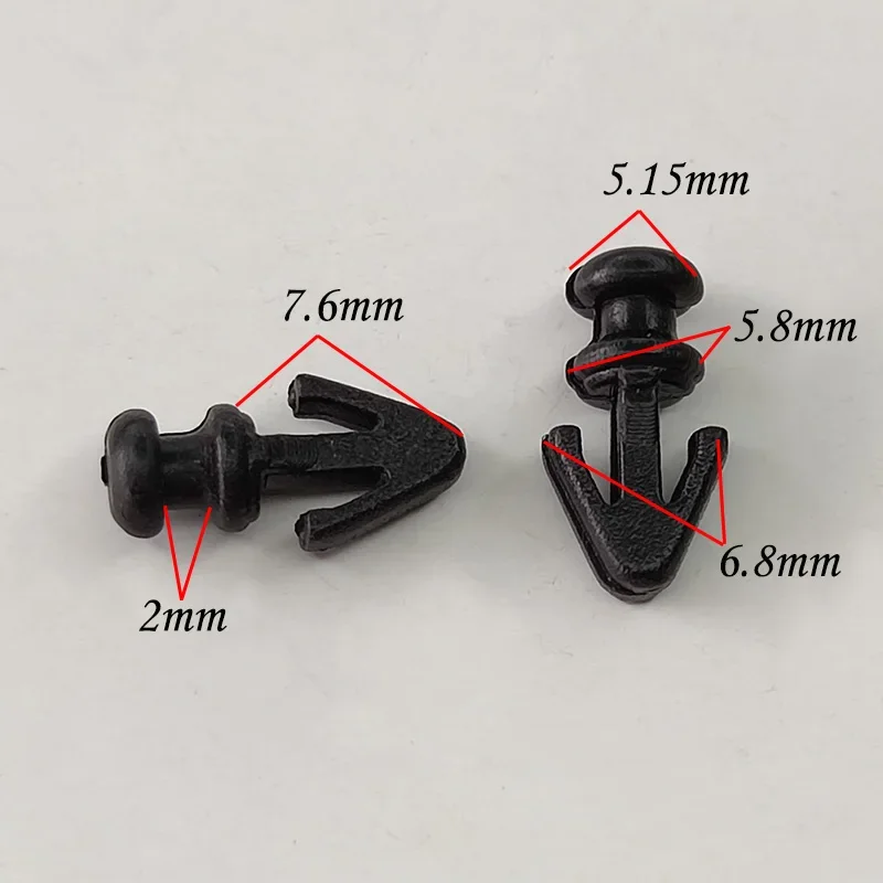 100Pcs Car Door Seal Sill Sealing Strip Clips Lower Weatherstrip Fastener Rivet For Ford focus Mondeo transit fusion kuga