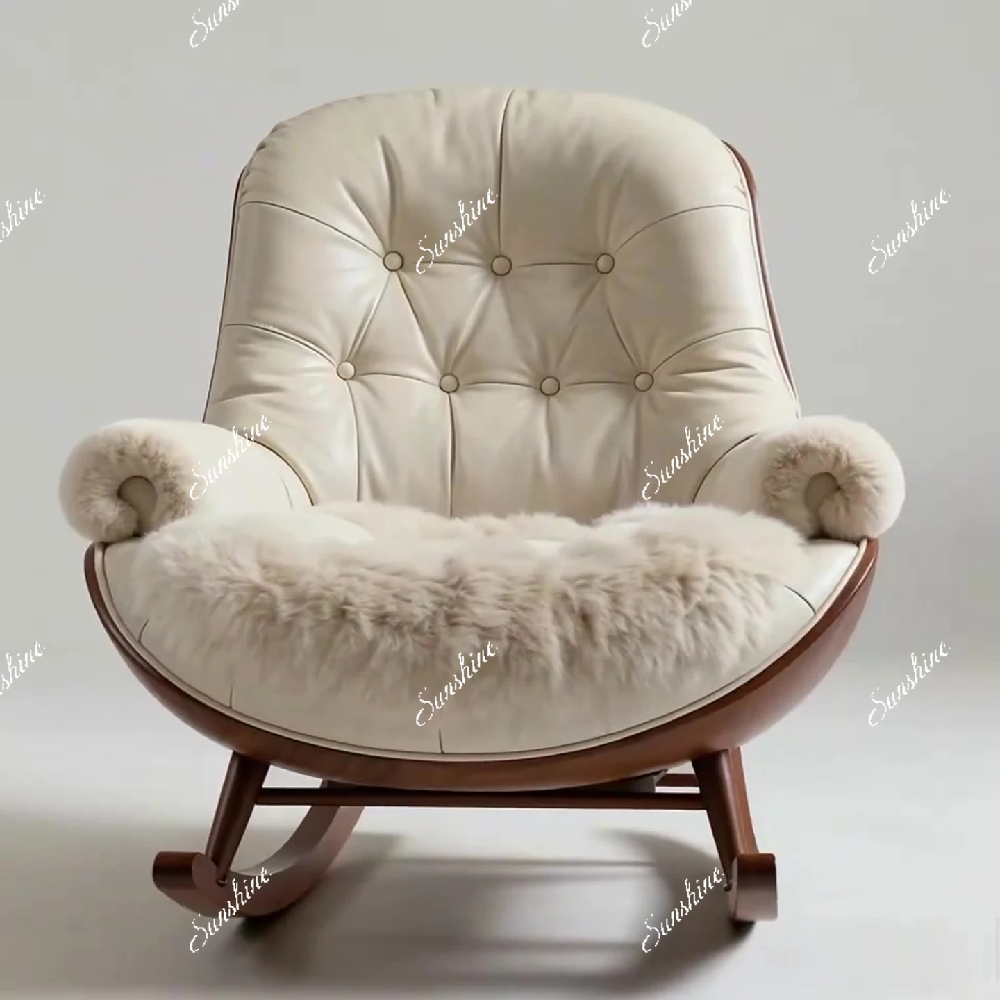 Living room light luxury single rocking chair household adult balcony lazy recliner