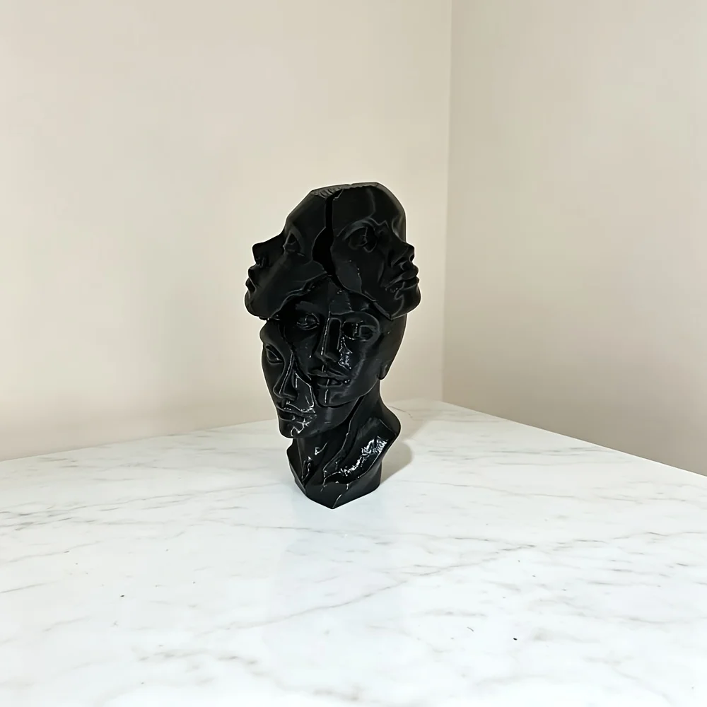 Elegant Multi-faceted Facial Decoration, Simple Abstract Design, Home Decoration Head Decoration, Suitable for Christmas