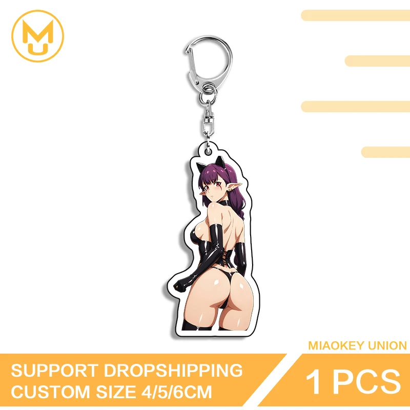 Llaveros fantásticos de alta calidad con dibujos de Esil Radiru, accesorios adorables de lujo a la moda para el trasero, llavero duradero multifunción