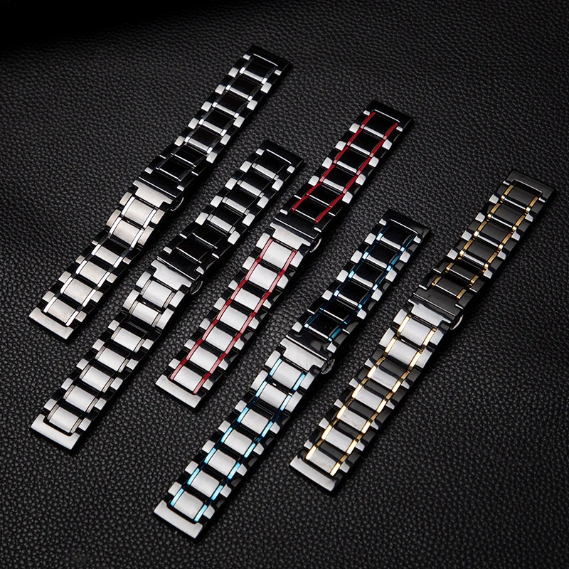 20mm 22mm Ceramic Strap for Samsung Galaxy Watch 5/Pro 4 Classic Band 40mm 44mm 45mm 42mm 46mm Active 2 for Huawei GT 3 Bracelet