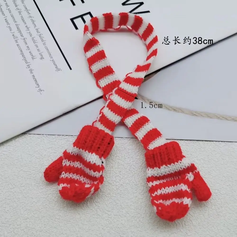 

Миниатюрный шарф-воротник 1:12 для кукольной одежды, мягкая мини-шапка, имитация шарфа с перчатками для девочек