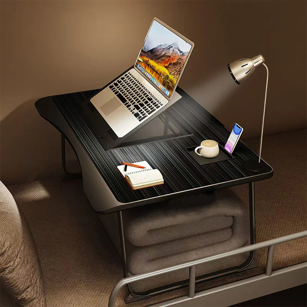 Bureau d'ordinateur portable pliant pour la maison, plateau de lit pour petit déjeuner, Table pliante