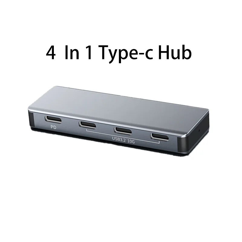 Imagem -04 - Usb Tipo-c para Usb Tipo-c Hub Portas Adaptador pd 10gbps para Laptop Macbook Pro Air Desktop pc Gen2 4-em1