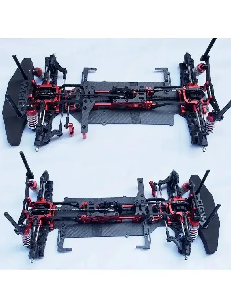 RC-Auto On-Road Karosserierahmen 260mm Radstand 4WD Antriebssystem für 1/10 Rennwagen Teile Upgrades Zubehör