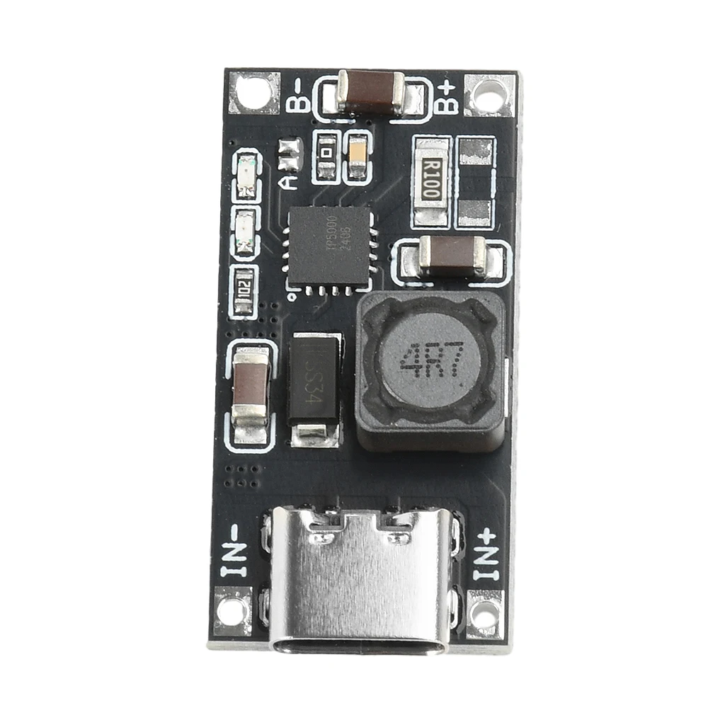 

Type-C USB TP5000 Lithium Battery Charging Board DC 4.5-9V to 4.2V/3.6V Step Down Switching Power Module