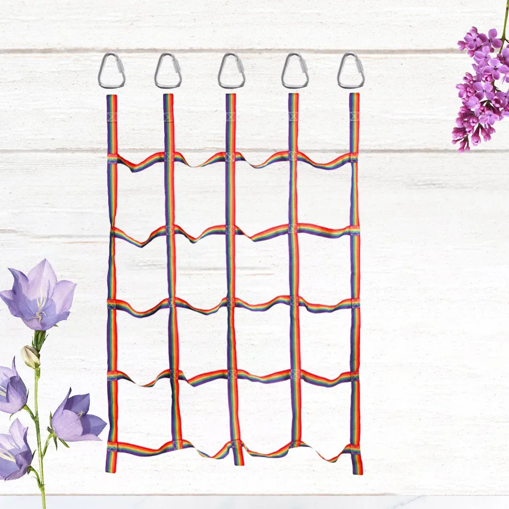 

5 pcs Children Climbing Net Rainbow Rope For Kids Indoor Outdoor Playground Physical Skill Development