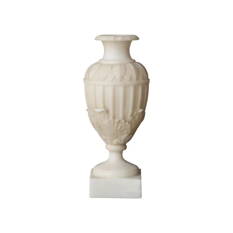 

French retro vase imitation jade flower art designer living room European style