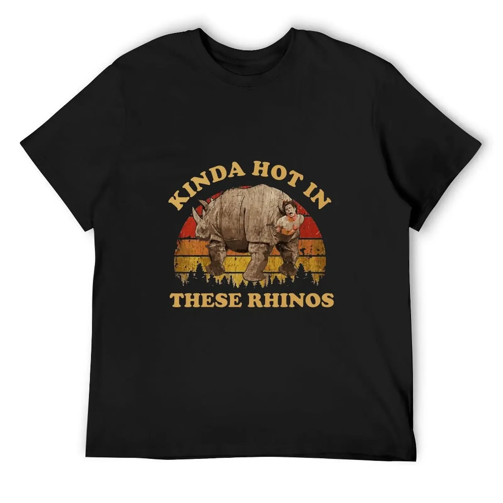 

Ace Ventura Quote - Kinda Hot In These Rhinos T-Shirt anime clothes blacks vintage graphic tee Men's t shirts