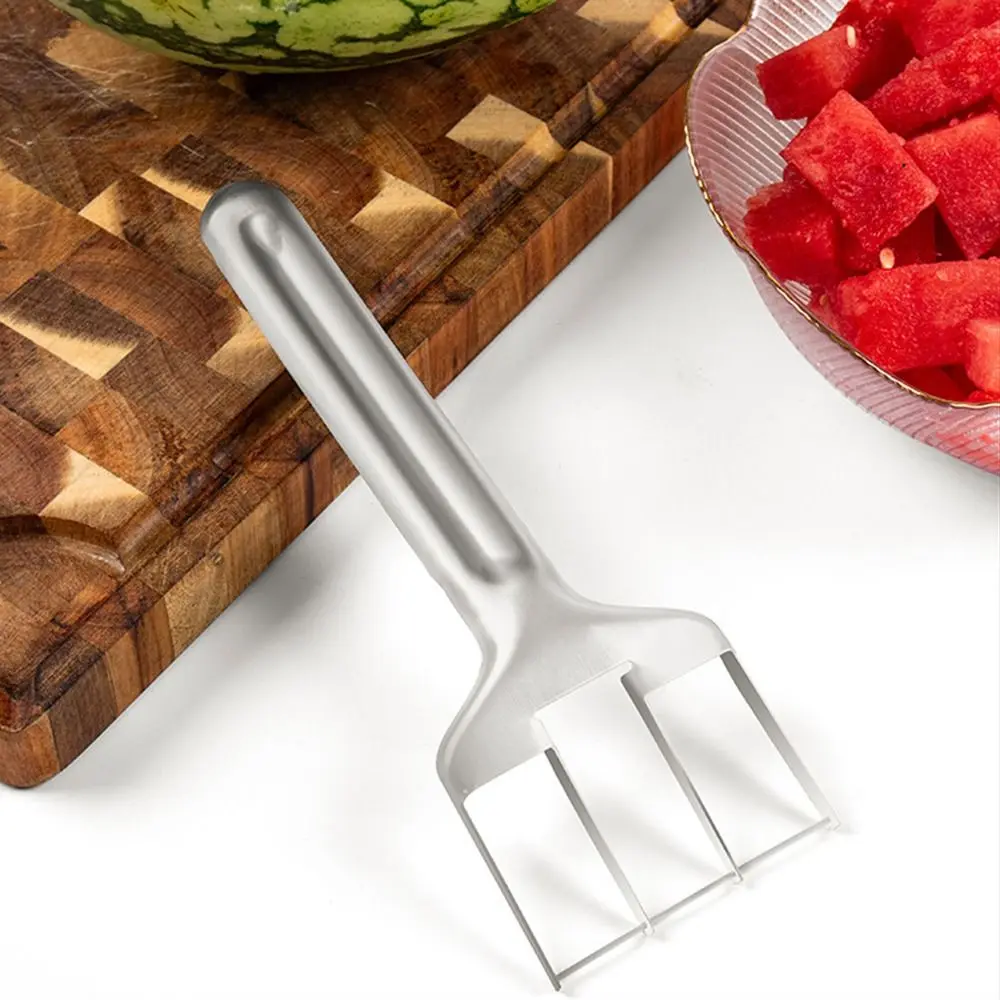 

Quickly Cutting Stainless Steel Watermelon Slicer Safety comfortable grip Handheld Watermelon Cutter Multi-functional