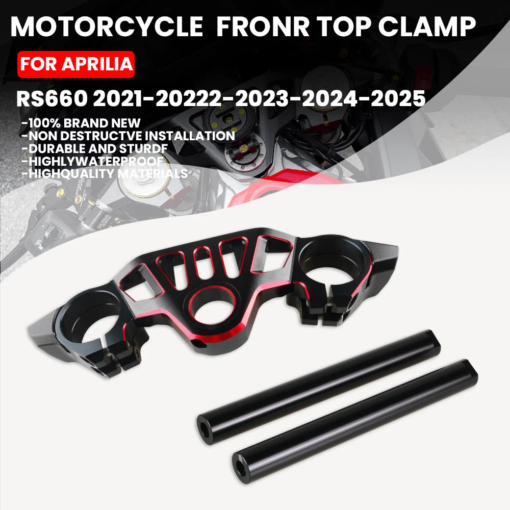

RS660 Motorcycle CNC Front Fork Lowering Trident Tree Front Top Clamp For Aprilia RS660 2021-2022-2023-2024-2025