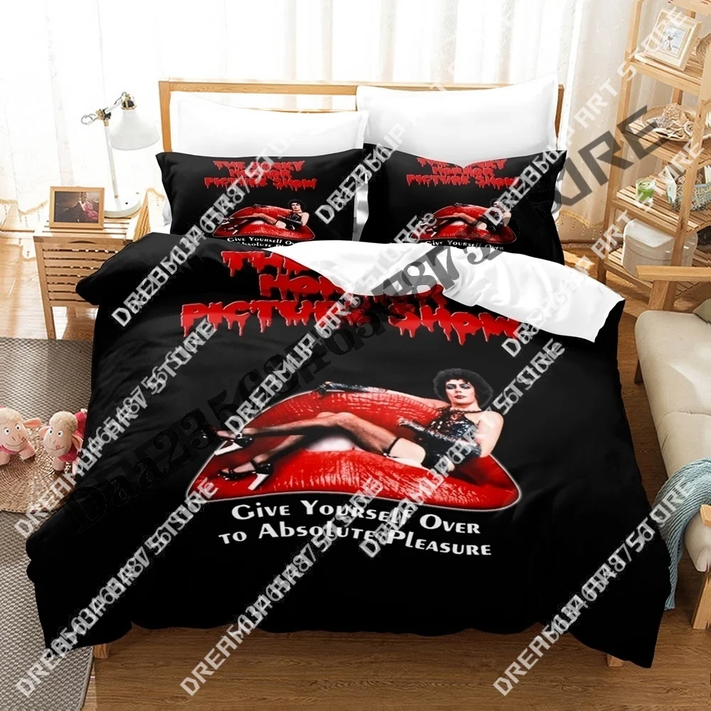 3D Print Film The Rocky Horror Picture Show Bedding Set Twin Queen King Full Size Duvet Cover Pillowcase Bed boys girls Adult