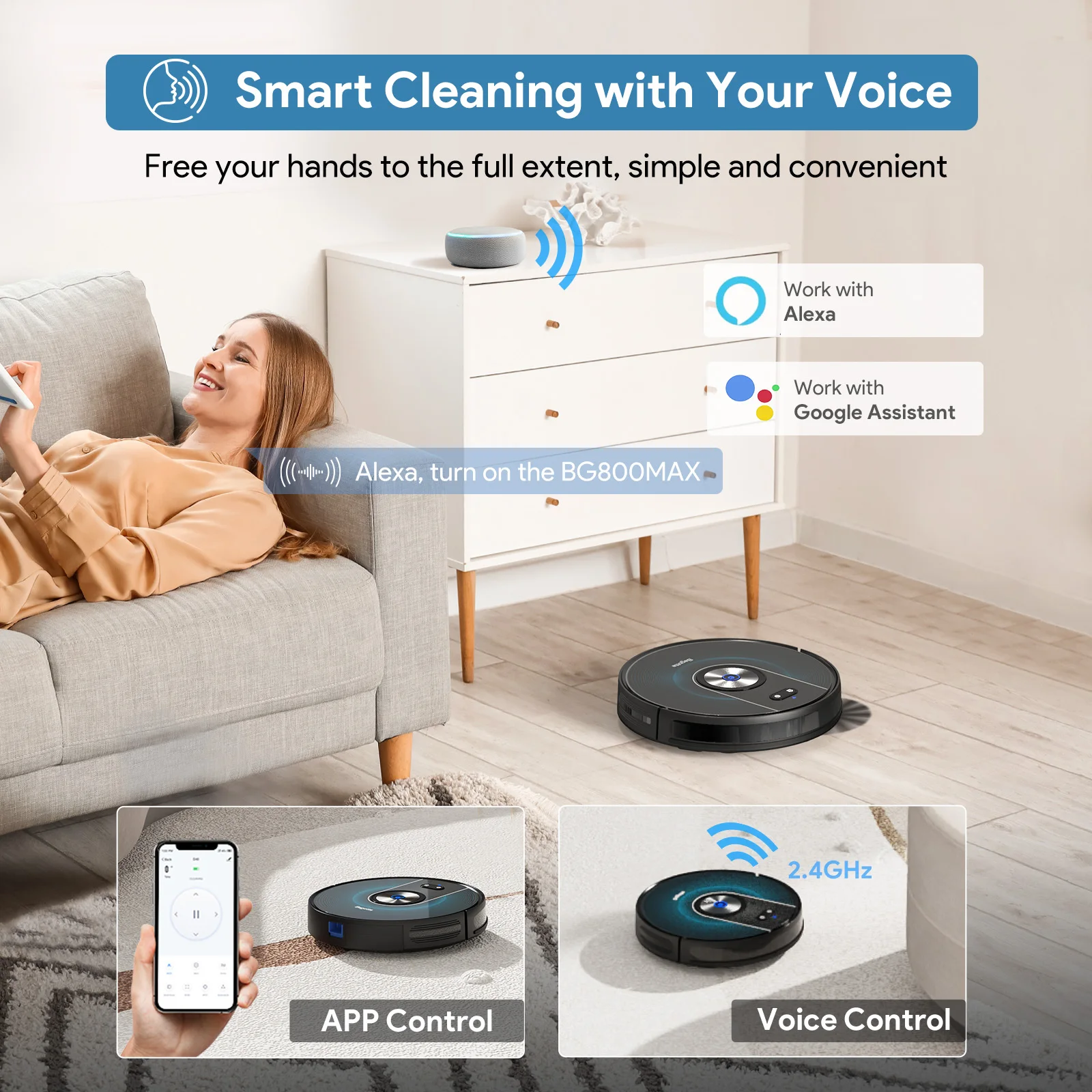 Roboter-Staubsauger mit geringem Funktionsgeräusch, intelligenter Roboter-Staubsauger, regulierender Saug-Staubsauger