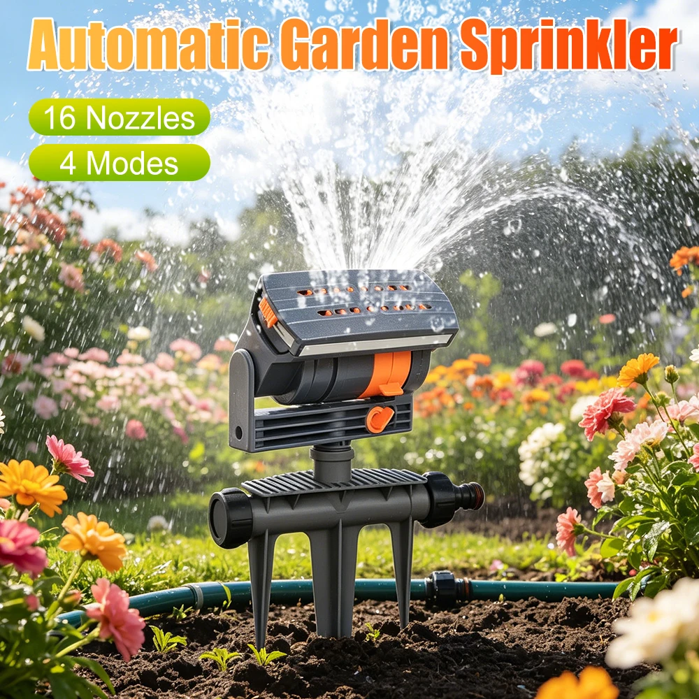 Oscillating Sprinkler Automatic Garden Sprinkler Garden Swing Sprinkler Adjustable Watering Irrigation System for Garden Lawn