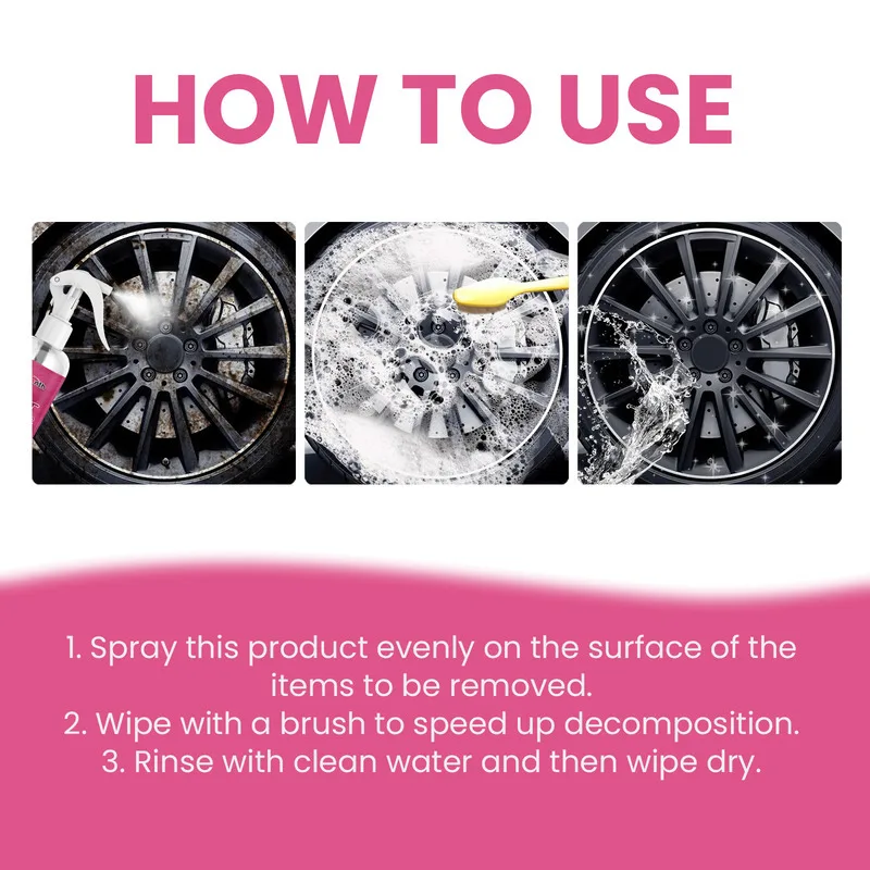 مزيل صدأ البقع متعدد الوظائف لأجزاء مقبض محور عجلات السيارة يزيل الأكسدة جميع موديلات السيارات