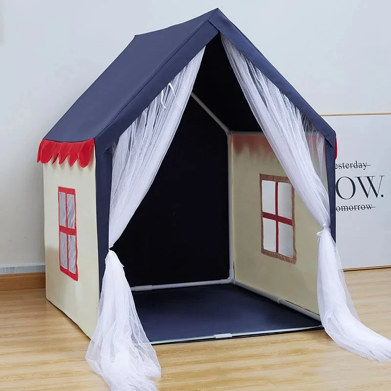 Portable Baby Play House Children Tent Teepee Tent Enfant Kids Tent Pink Blue Kids Play House Indoor Outdoor Toy Princess House