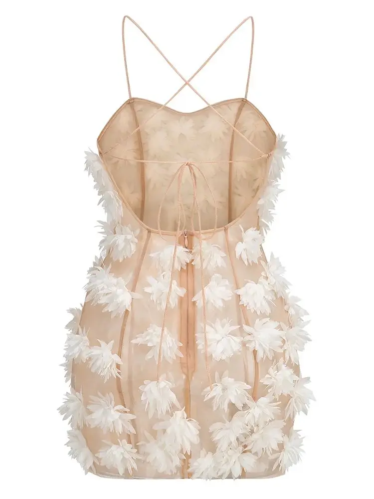 New Women 2025 Sexy Sleeveless White See Through Backless Party Dress Elegant Celebrity Mini Prom Cocktail Party Bodycon Dress