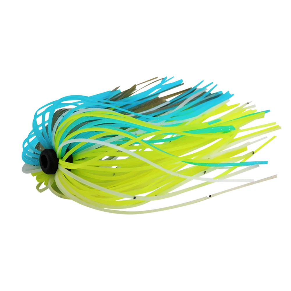 KESFISHING Silikonrock, 5 Stück, weicher Köder, Jigkopf, Angelzubehör für Haken, Metall-Jig, viele schöne blinkende Farben – Detail 2