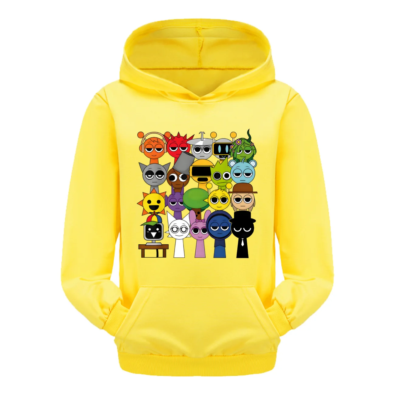 

Sprunki Cartoon Clothes Spring Toddler Baby Kids Boys Girls Hooded Game Incredibox Hoodie Sweatshirt Tops Children's Clothing