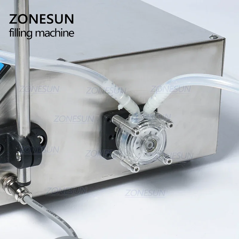 ZONESUN-máquina de llenado automático de líquidos, bomba peristáltica, botella de llenado de agua, Vial para bebidas, aceite, Perfume, pequeña