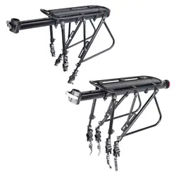 100kg Aluminum Alloy Bike Rear Rack Panniers Shelf Tailstock Biking Travel