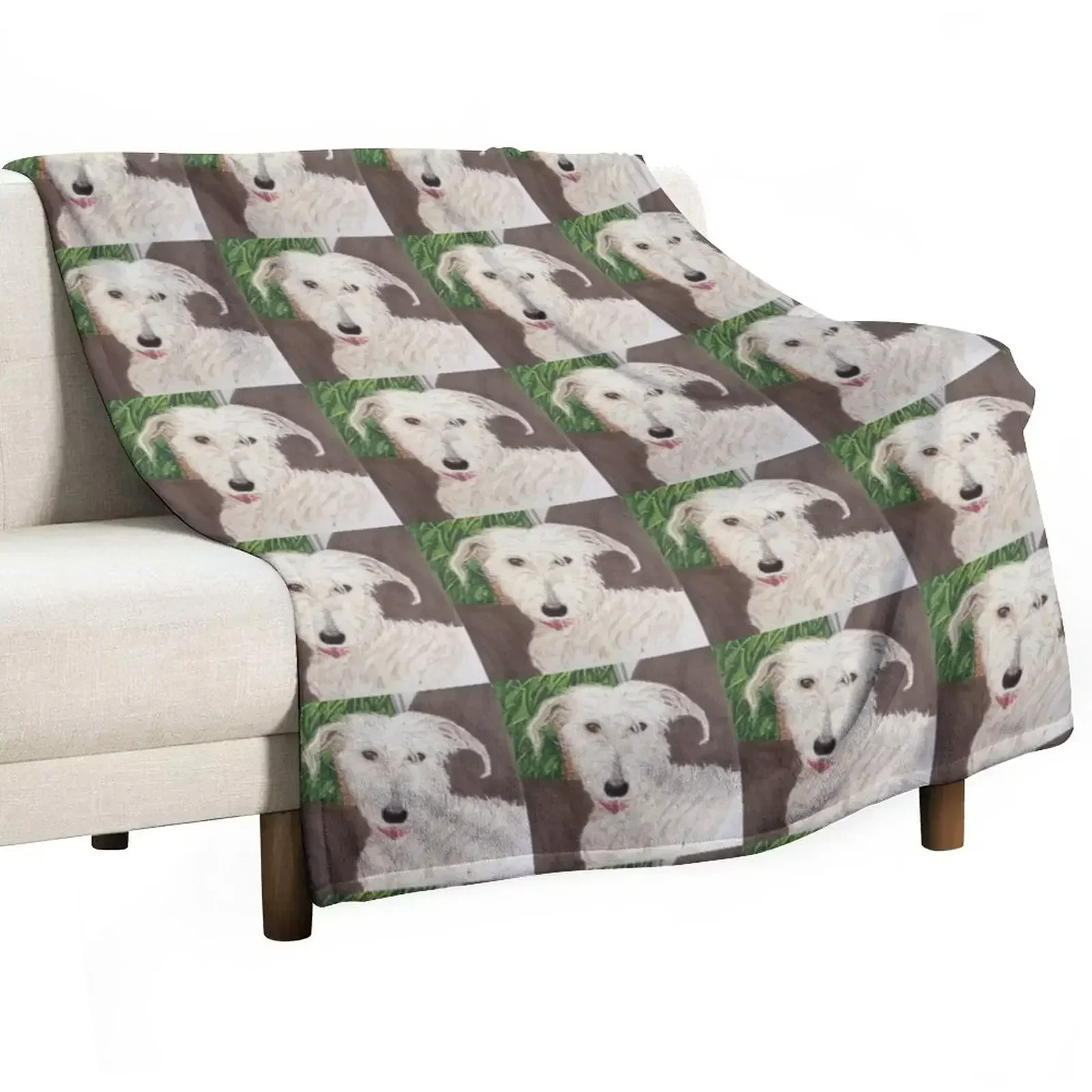 

Scruffy Lurcher Throw Blanket for babies Decorative Throw Blankets