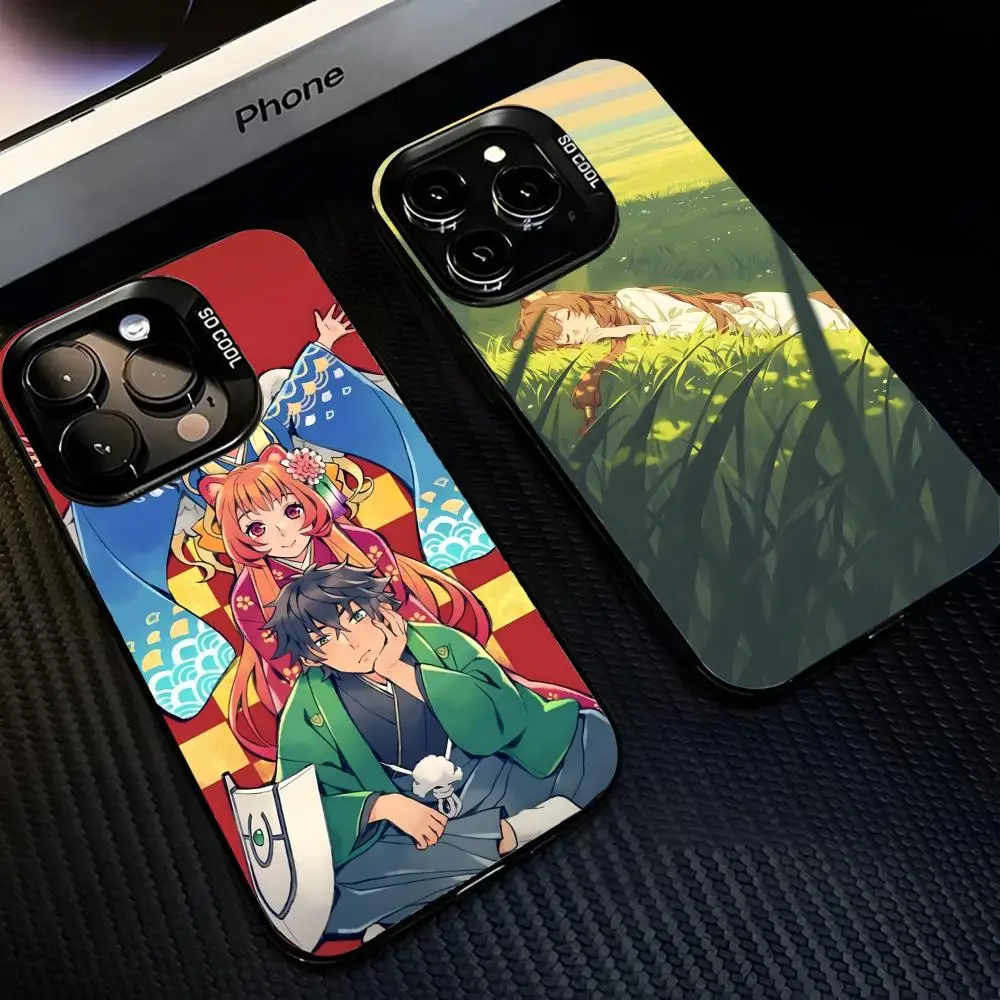 Anime The Rising of the Shield Hero Custodia per telefono magnetica IMD Argento colorato Custodia adatta per iPhone16 15 14 13 12 11Pro Max