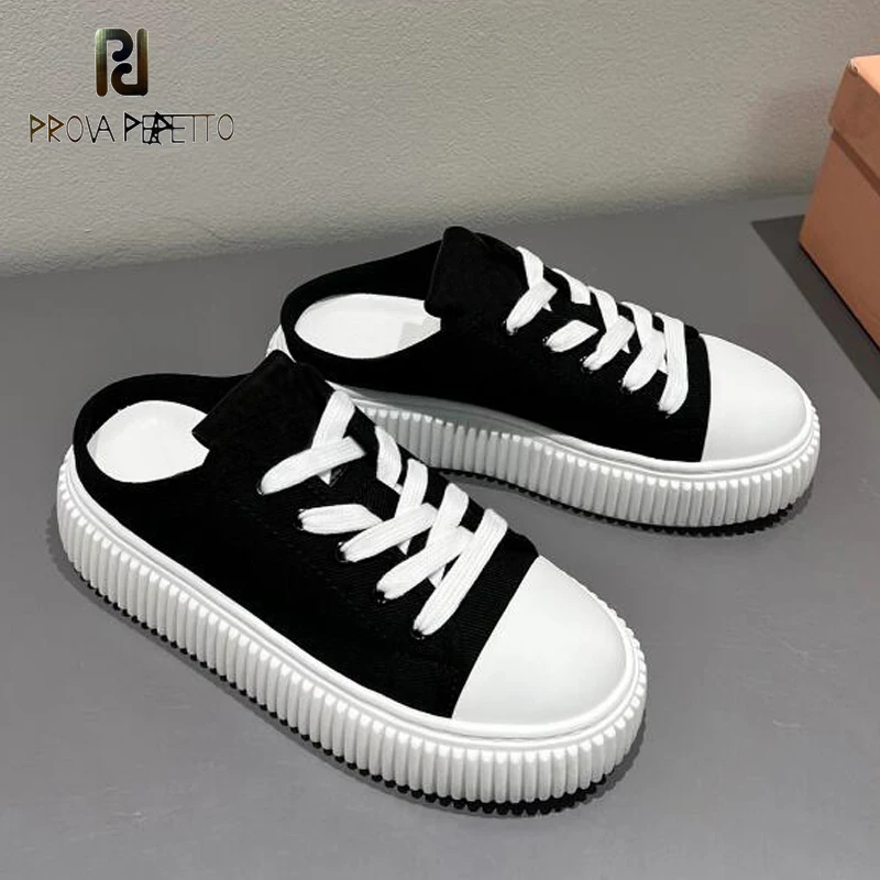 Canvas Bread Women Casual Shoes Lace Up Round Toe Casual Brand Name Comfortable Daily All Match Autumn Sapatos Mujer