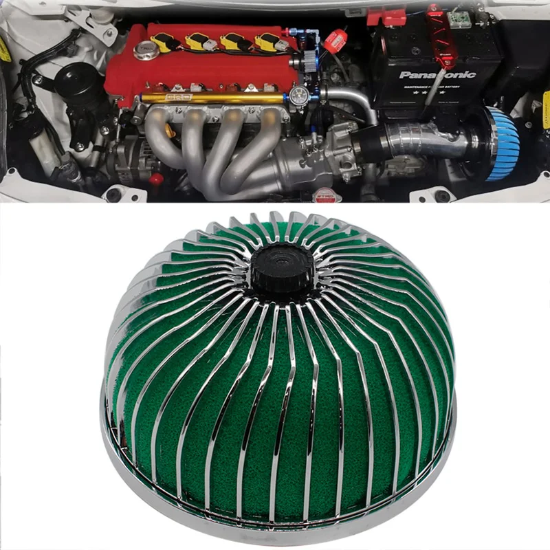 

Universal Car Sponge Air Filter 76mm Mushroom Head Racing Intake Cleaner High-Flow Air Filter
