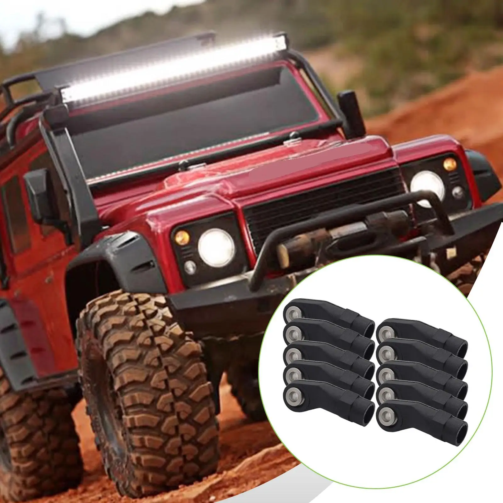 10x M4 Balls Joint Head Remote Control Toys Supplies Easy to Install Universal Fit Spare Parts for 1/10 Scale 1/8 Scale