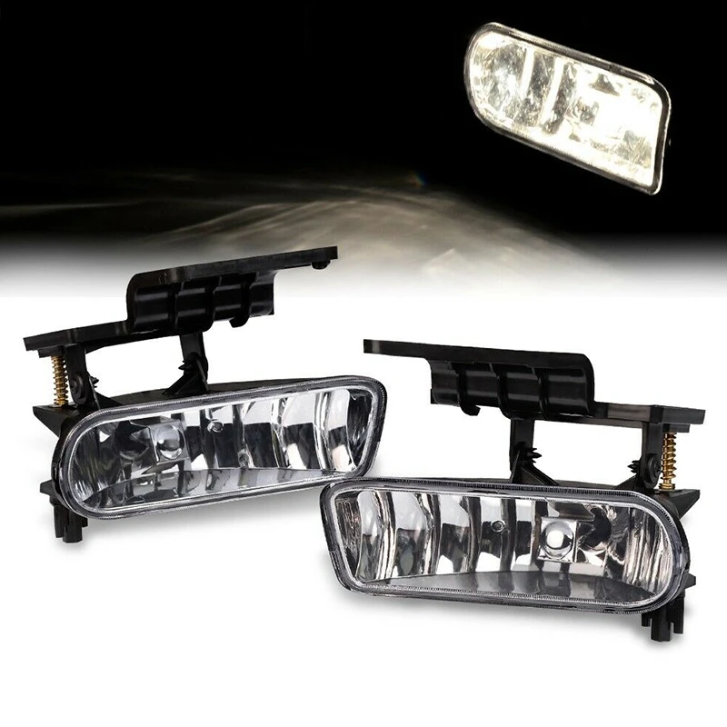 Car Fog Lights Bumper Driving Lamp Daytime Running LED Light for Chevy Silverado 1999-2002 Tahoe Suburban 2000-2006