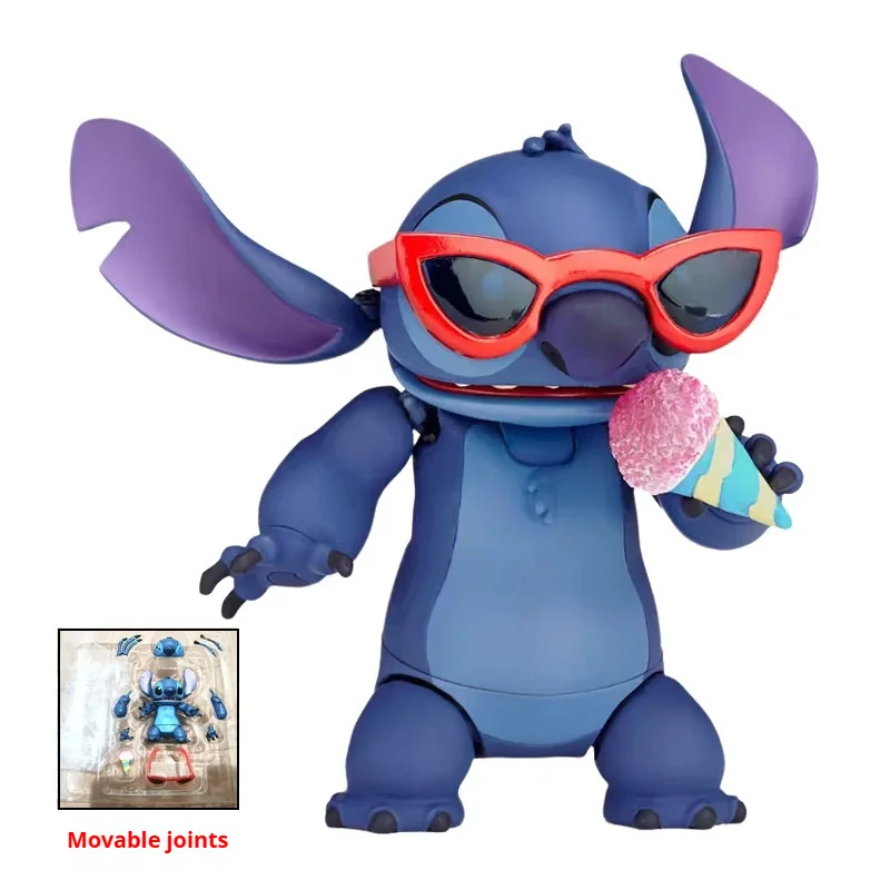 

New Stitch Action Figure Revoltech Stitch Figurine Joint Mobile Model Kits Toy Collection Decorative Model Children Gift