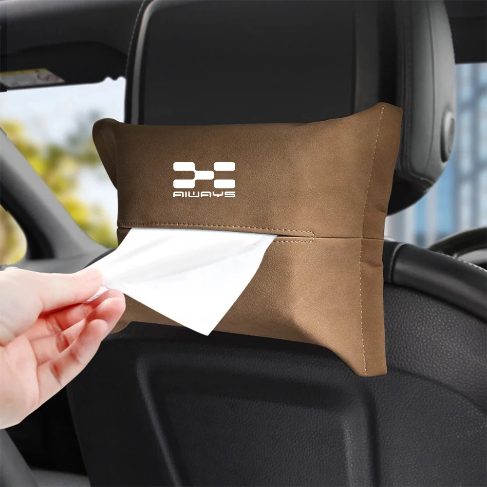 Car Seat Back Hanging Tissue Holder Bag For Aiways U5 PRO SE Bj U6 U7 Ion RG Nathalie 2020 2021 2022 Auto Interior Accessories