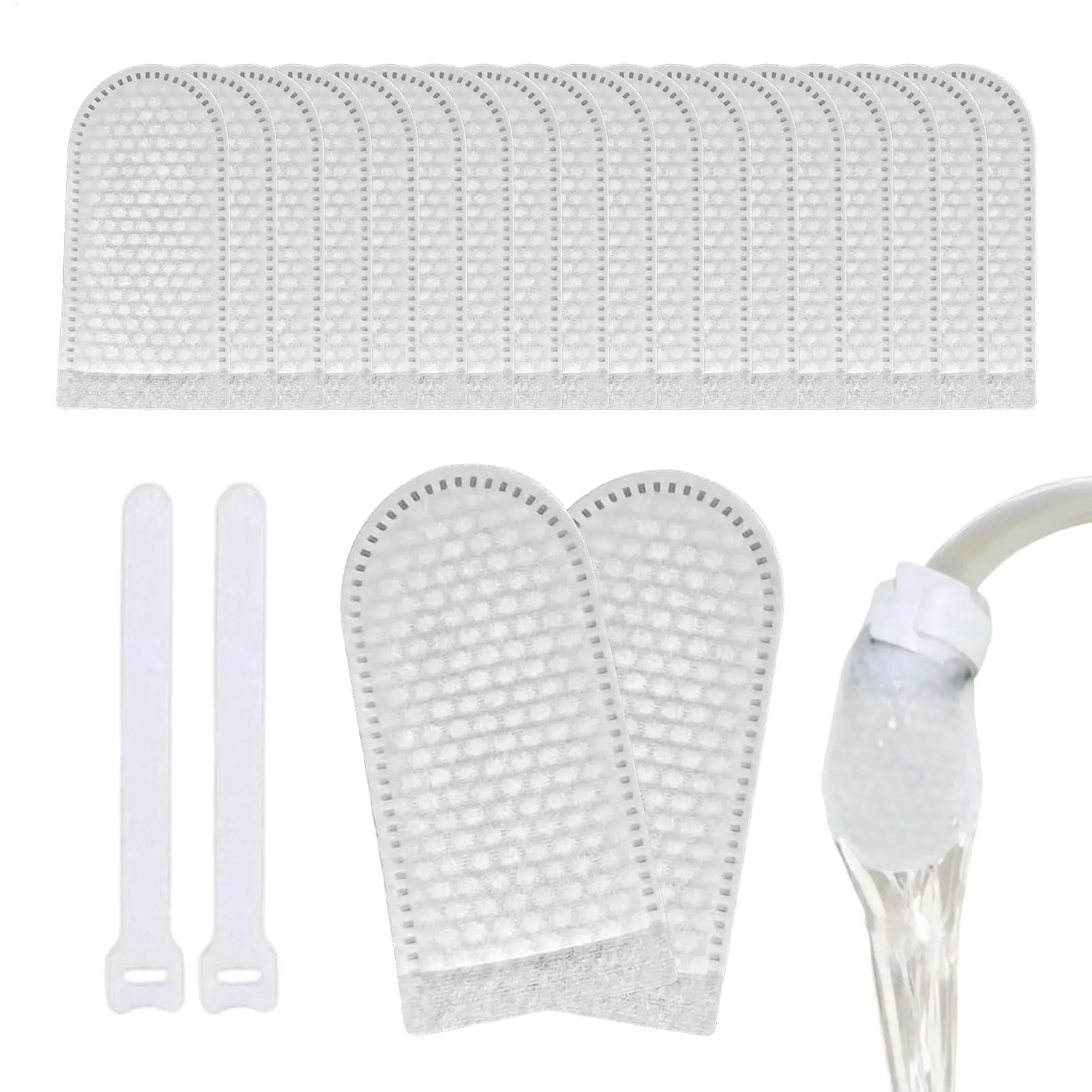 Disposable Faucet Water Filter Cotton Bag Thickened Splash-Proof Design for Removing Sediment Scale Kitchen & Bathroom Tools