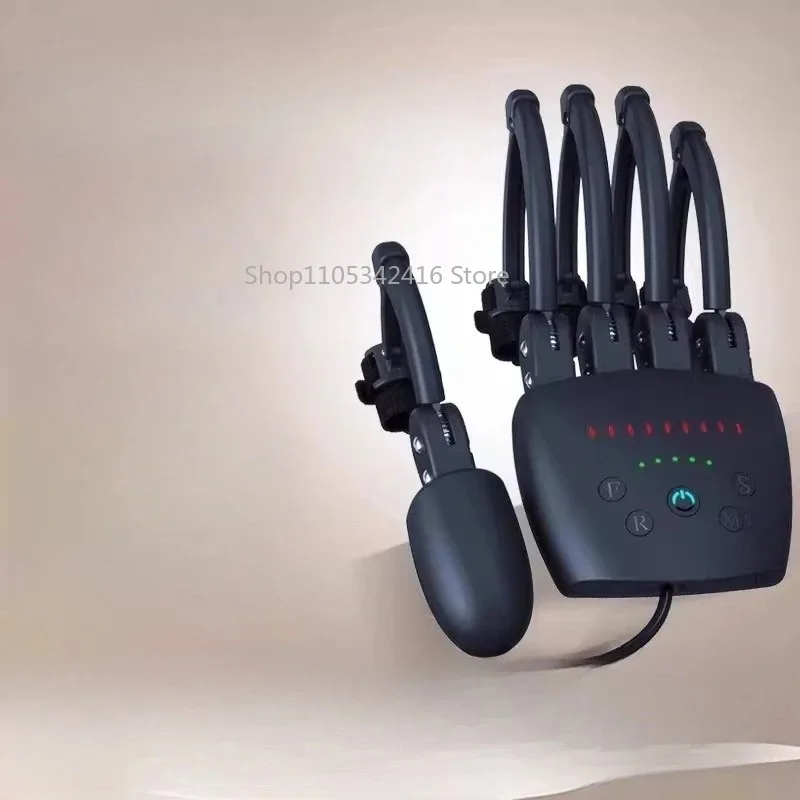 Bionic Exoskeleton Electric Finger Rehabilitation Trainer, Hand Hemiplegia Exercise Equipment for Five Fingers Function Recovery
