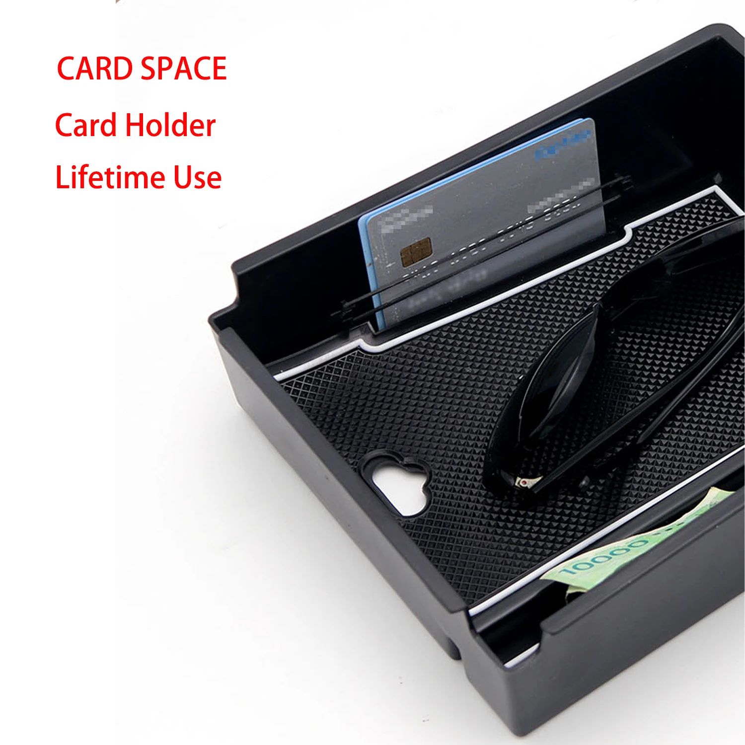 لشركة هيونداي توكسون 2025 2026 مسند الذراع تحت صندوق تخزين حامل مُنظِم صينية سيارة بطاقة مركزية عملة تستيفها الملحقات