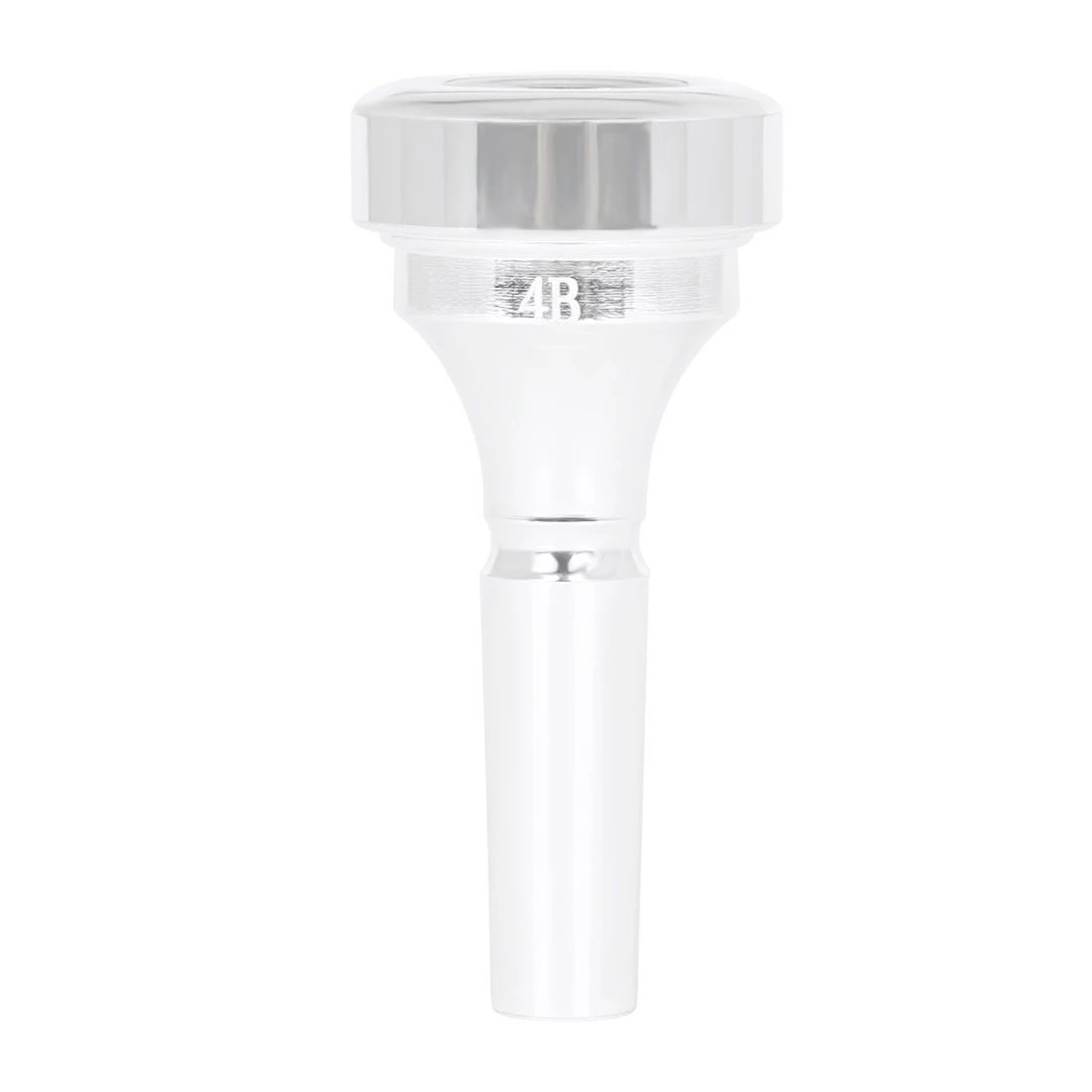 Cornet Mouthpiece Portable Brass Replacement Mouthpiece for Cornet Silver-Plated Standard Shank Brass Instrument Accessory