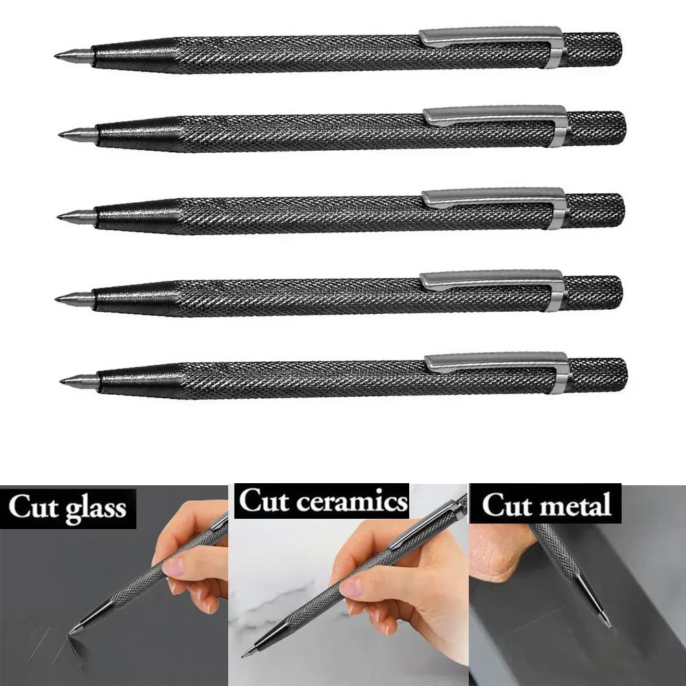 4Pcs Tungsten Carbide Tips Scriber Pen 150mm Marking Engraving Pen For Ceramic Wood Carving Tile  Brick Cutter Manual Tools