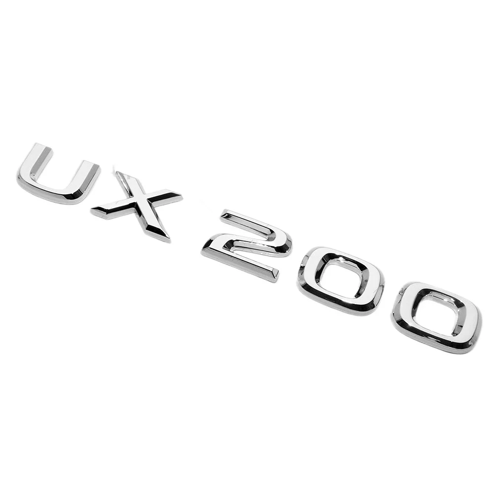 For Lexus Liftgate OEM Chrome UX 200 Letter Logo Badge Car Emblem Replace F-Sport