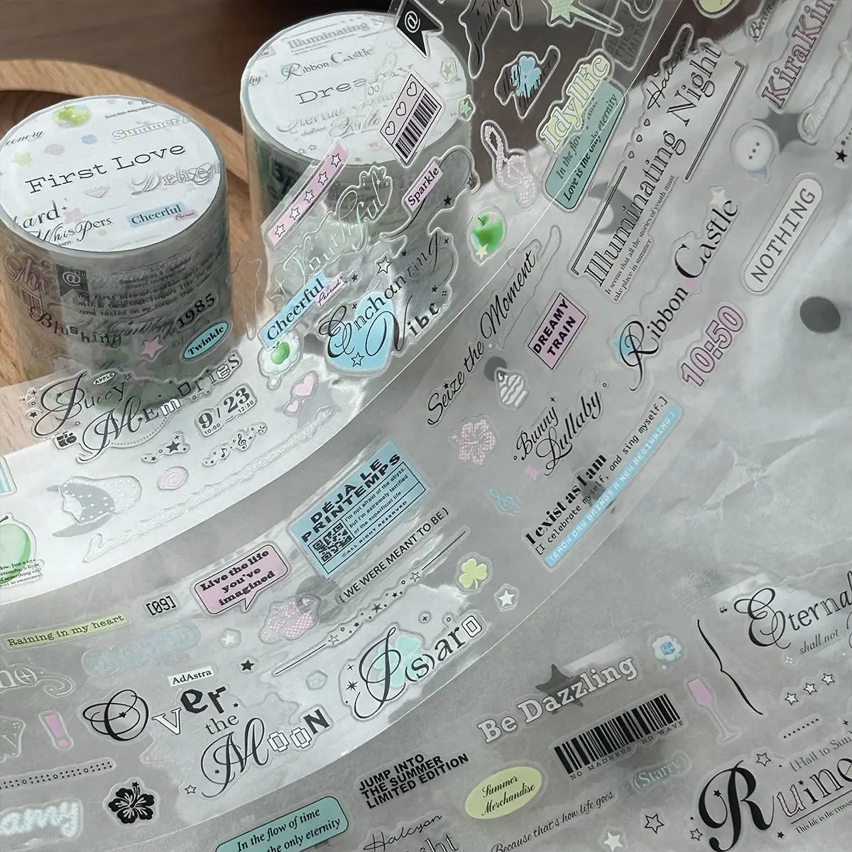 ملصقات الحب الهروب، عناصر التمرير، المواد النصية، ملصقات الكولاج، عناصر حساب اليد، القرطاسية المدرسية البساطة #5