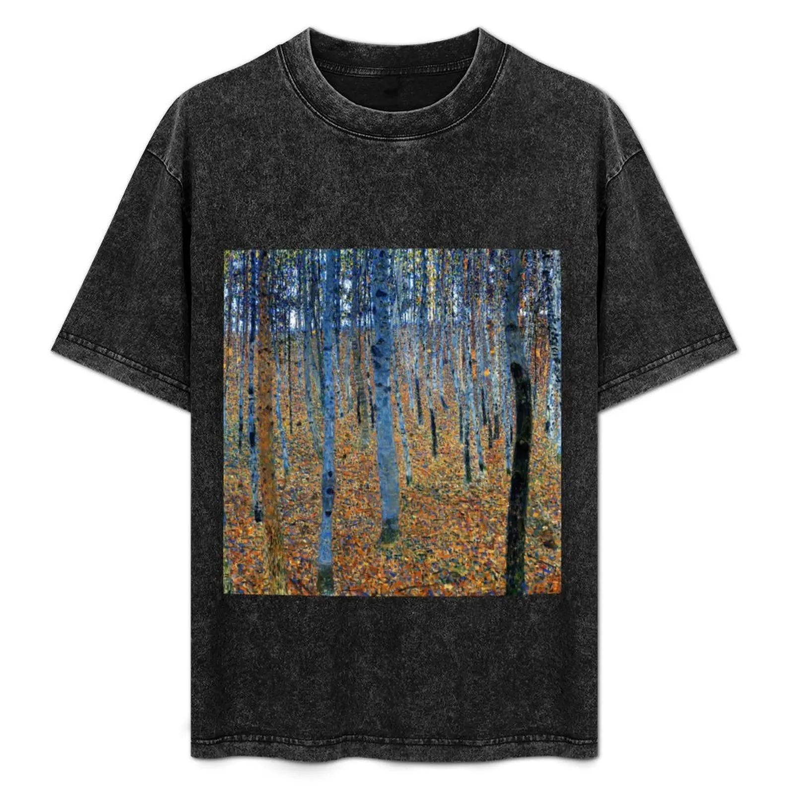 Gustav Klimt - Beech Grove1902 T-Shirt Street Fashion Casual Tee Shirt