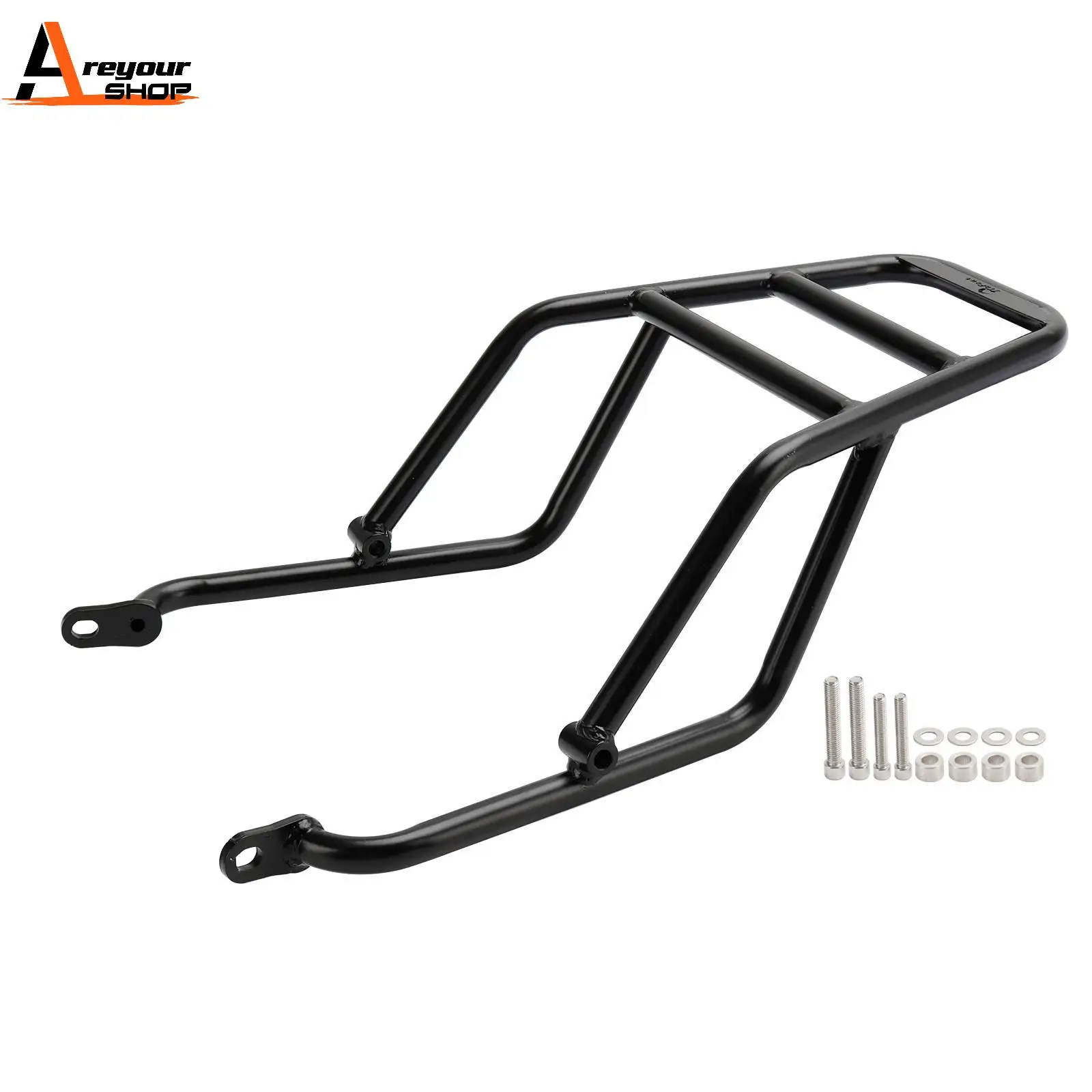 

Areyourshop REAR RACK TUBE TYPE BLACK TOP CARRIER FOR HONDA GB350 / H'NESS CB350 2021 - 2023