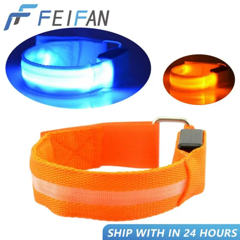 LED Luminous Light Reflective Safety Belt Flashing Running Armband USB Charge Safety Running Light Bike Sport Glowing Bracelet