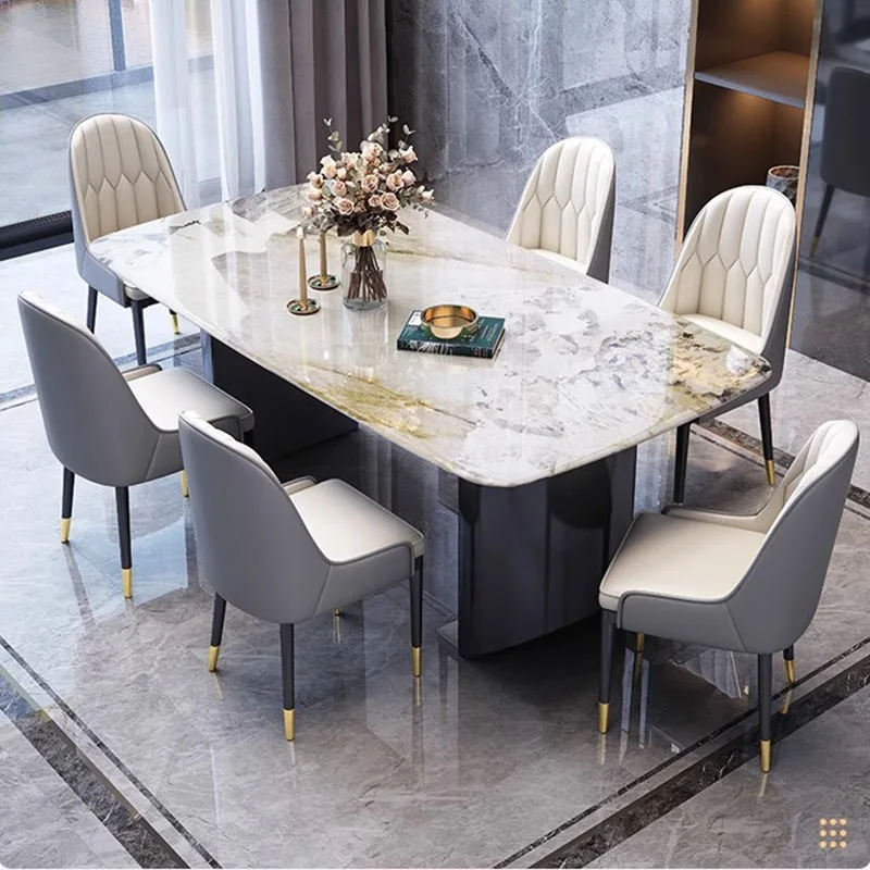 Modern Luxury Dining Table Rectangle Italian Style Living Room Dining Table Nordic Minimalist Mesas De Comedor Furniture