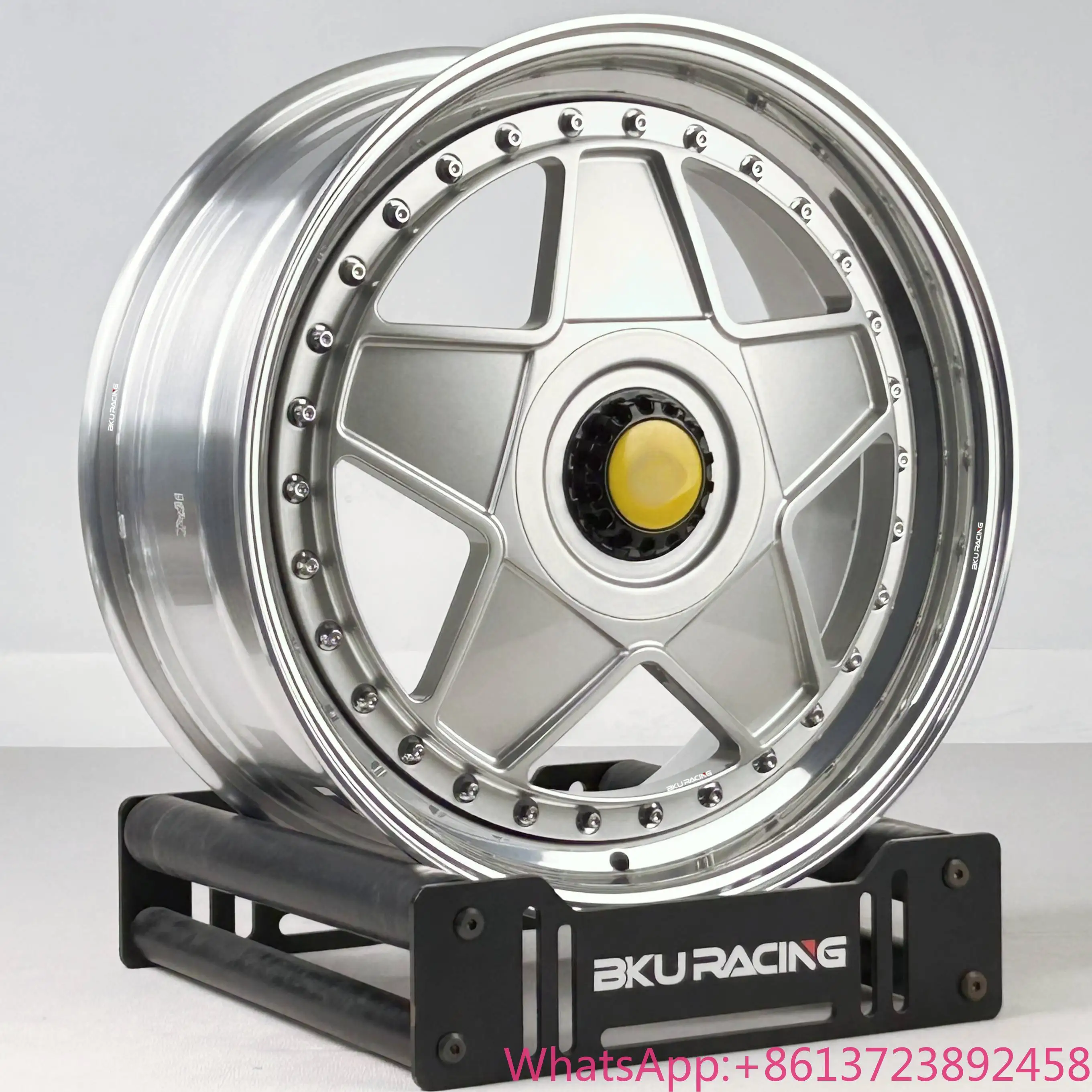 

Bku 2 Piece for Ferrari F355 360 456 328 550 599 612 F430 F50 F40 Forged Wheel 18 19 20 Inch Deep Dish 5x108 Alloy Rim Classic