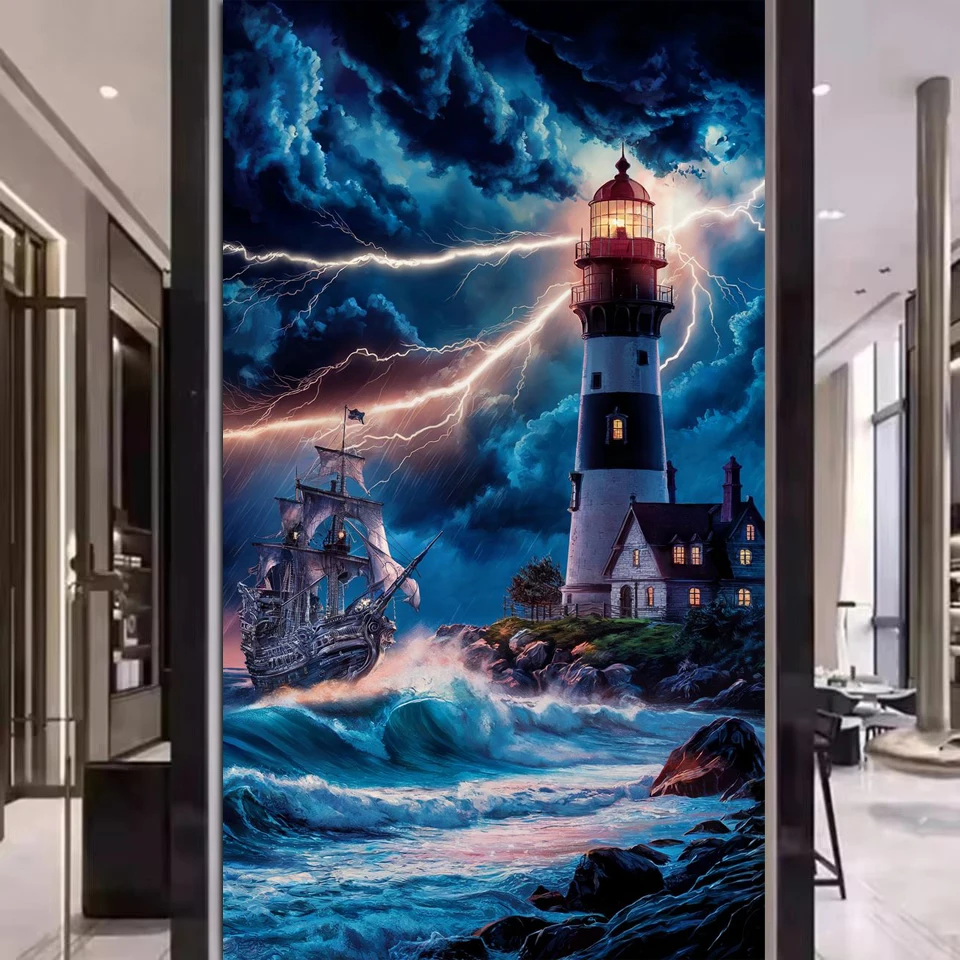 

Lighthouse DIY 5D Diamond Painting Cross Stitch Kits - Sea Landscape Embroidery Art Full Dimaond Mosaic Art For Home Decor